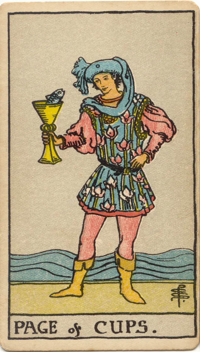 Page of Cups — 1909 Rider–Waite–Smith Tarot card