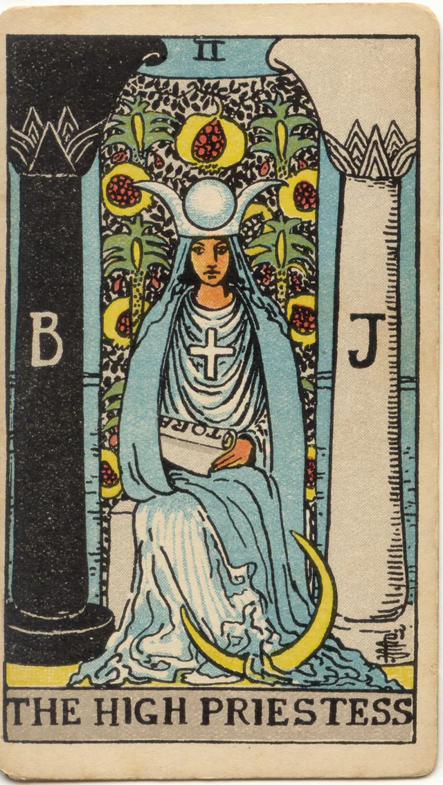 The High Priestess — 1909 Rider–Waite–Smith Tarot card
