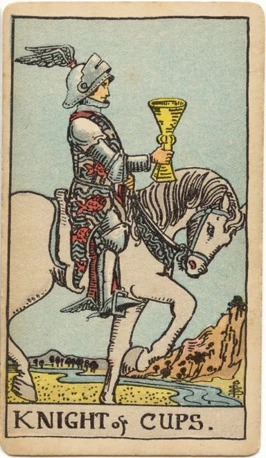 Knight of Cups — 1909 Rider–Waite–Smith Tarot card