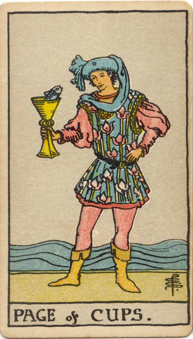 Page of Cups — 1909 Rider–Waite–Smith Tarot card