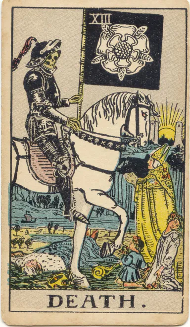 Death — 1909 Rider–Waite–Smith Tarot card