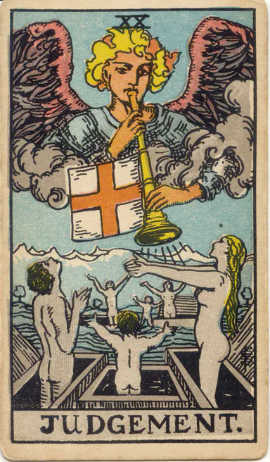 Judgement — 1909 Rider–Waite–Smith Tarot card