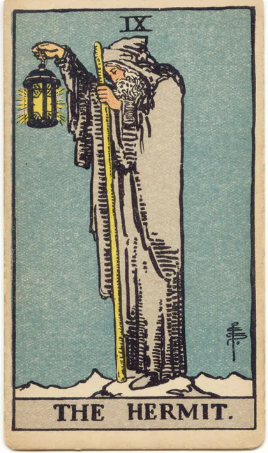 The Hermit — 1909 Rider–Waite–Smith Tarot card