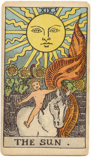 The Sun — 1909 Rider–Waite–Smith Tarot card