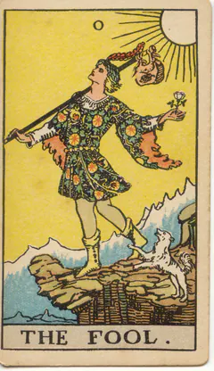 The Fool from the 1909 Rider–Waite–Smith deck