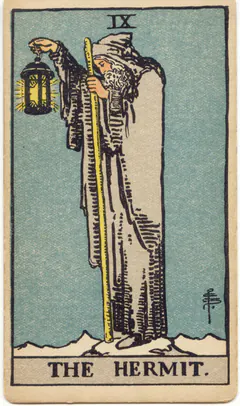 The Hermit from the 1909 Rider–Waite–Smith deck