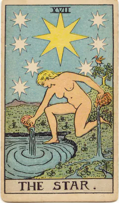 The Star from the 1909 Rider–Waite–Smith deck
